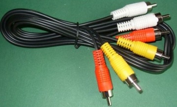 Кабель 3x RCA (тюльпан)-3 штекера RCA 1,8 м (0743)