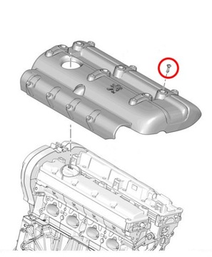 SPINKA POKRYWY SILNIKA 025067 PEUGEOT 1.8 2.0 16V