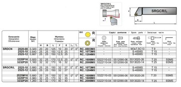 ПОВОРОТНЫЙ НОЖ SRGCR 2020K-10 DOLFAMEX