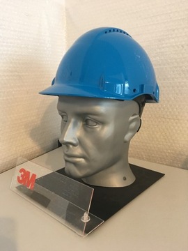 HEŁM OCHRONNY KASK BUDOWLANY 3M REG ŚRUB NIEBIESKI