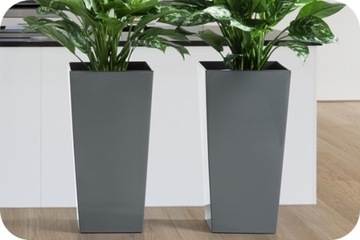 FINE FLOWER LAMELA FLOWER 25x25h47 + ГЛЯНЦЕВАЯ/АНТРАЦИТОВАЯ ВСТАВКА