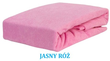 PRZEŚCIERADŁO FROTTE Z GUMKĄ 200x220 JASNO RÓŻOWE