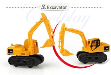 НАБОР СТРОИТЕЛЬНОЙ ТЕХНИКИ 8 шт. МАШИНКИ