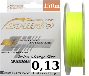 MISTRALL SHIRO X4 FLUO 150M 0,13ММ оплетка