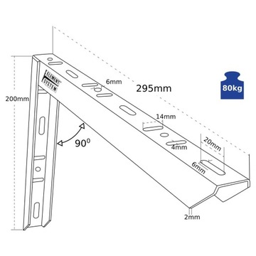 ОПОРА ДЛЯ СКЛАДСКОЙ ПОЛКИ 30X20HP 80 КГ