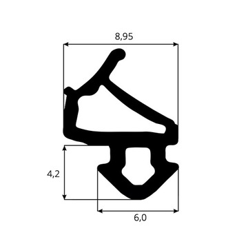 Уплотнитель оконный ПВХ окна VEKA S-1127 100м