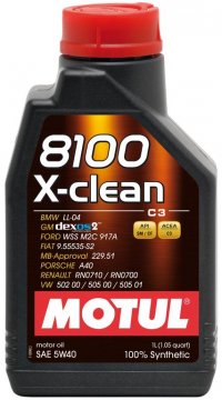 MOTUL 8100 X-CLEAN C3 5W40 1L