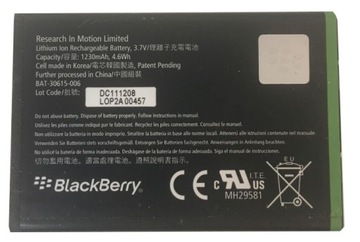 АККУМУЛЯТОР BLACKBERRY JM1 9900 9930 9830 9850 9790