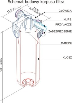 Корпус трубы WFU 10 дюймов, соединение UST-m 1 дюйм