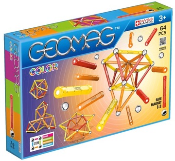 Klocki Magnetyczne GEOMAG Color 64 elementy GEO262