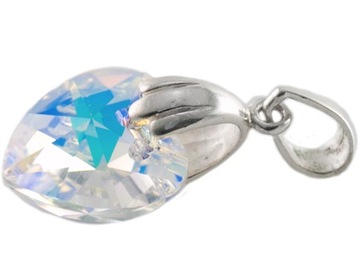 VERSIL wisior serce Swarovski heart SREBRO 0,925