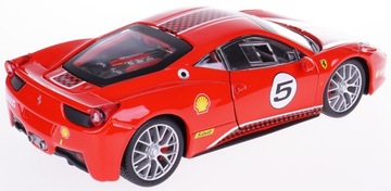 FERRARI 458 CHALLENGE METAL МОДЕЛЬ BBURAGO 1:24