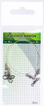 PRZYPONY FLUOROCARBON 20cm 10 kg 2 SZTUKI spinning