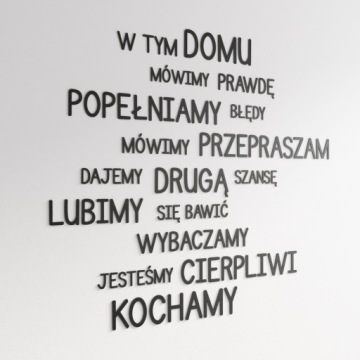 3D Надписи словами Ваши Буквы на стене 3-9см