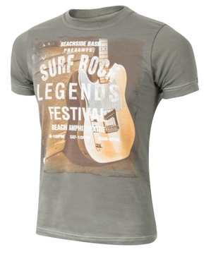 T-shirt Koszulka Koszulki Męskie SURF 6XL oliwkowy