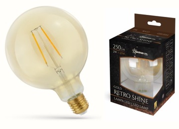 Żarówka LED Kula EDISON E27 Dekoracyjna 2W G125