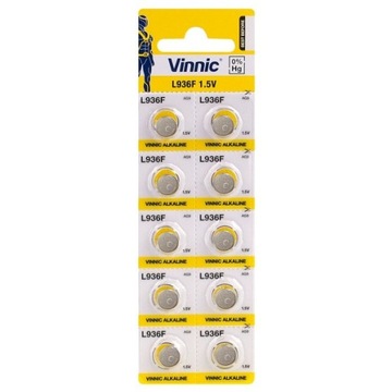 10x AG9 BATERIA VINNIC L 936 F G9 SR936 SR45 394