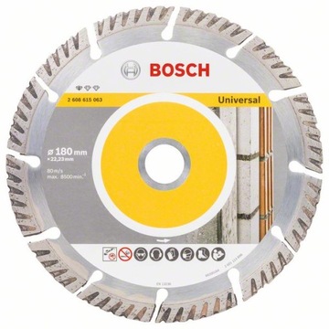 BOSCH TARCZA DIAMENTOWA 180mm UNI BETON CEGŁA TYNK