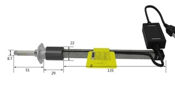 СВЕТОДИОДНАЯ ЛАМПА D2S D2R 80W R4 9600LM E8 БЕЛАЯ ЛАМПА