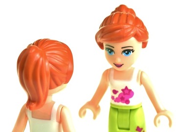 LEGO Włosy damskie 87990 pomarańczowe ciemne