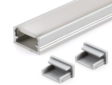 Profil aluminiowy LED 2m LINE mini + zaślepki
