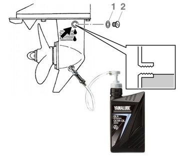 YAMALUBE GL4 1л + уплотнители + насос