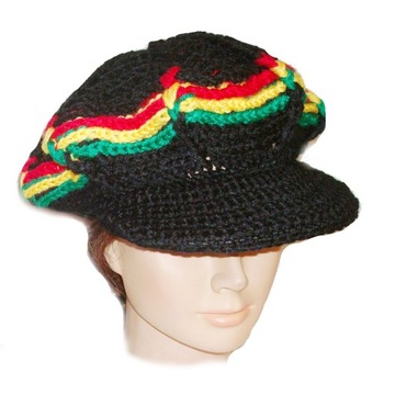 CZAPKA beret RASTA Reggae Jamajka