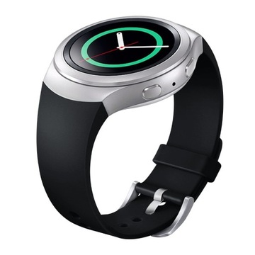 CZARNY SILIKONOWY PASEK SAMSUNG GEAR S2 ROZMIAR L