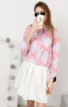 ПАСТЕЛЬНАЯ РУБАШКА МОДНЫЕ УЗОРЫ ОДИН РАЗМЕР S M L / X300