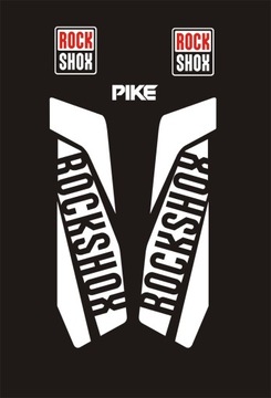 ROCK SHOX PIKE REBA Naklejki Amortyzator Widelec