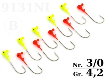 10 X DORSZ JIG - SKOCZEK VMC 9131 Nr.3/0 - 4,2gr/B