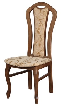 NAPOLI 9 krzesło drewniane glamour KOLORY, TKANINY
