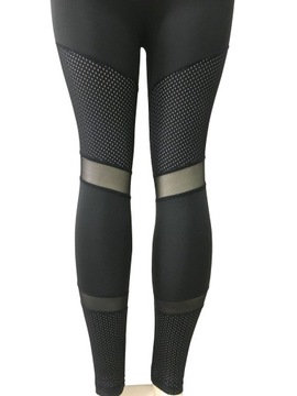 СПОРТИВНЫЕ ЛЕГИНГИ MESH GYM ЧЕРНЫЕ 9011 M