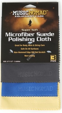 Ткань для гитары - Music Nomad Suede Polishing Cloth, 3 шт., MN203