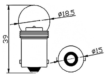 Светодиодная лампа Ba15s Cree UHP P21W P5W МОЩНАЯ 12В 24В