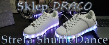 ДЕТСКИЕ ТУФЛИ SHUFFLE DANCE ЧЕРНЫЕ С LED-СВЕТОДИОДАМИ 28