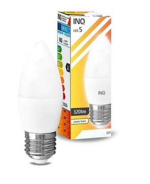 Żarówka świeczka LED E27 4W 320Im Ciepła