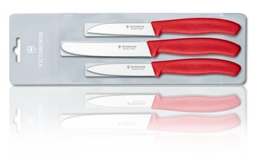 Набор ножей Swiss Classic Victorinox, красный, 3 шт.