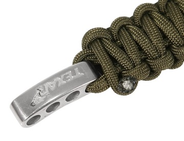 БРАСЛЕТ SURVIVAL TEXAR PARACORD 3,20 м OLIVE MILITARY 250 кг