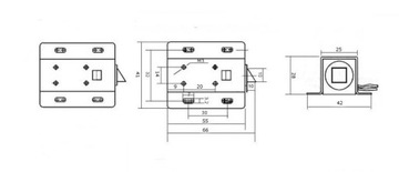 ЭЛЕКТРИЧЕСКИЙ ЗАМОК DT-03 24VDC DANTOM