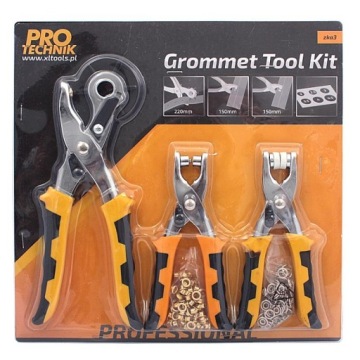 НАБОР Leathercraft 128 деталей: пробойник для кожи + люверсы.