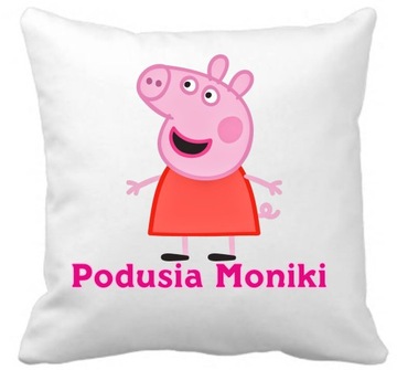 ŚWINKA PEPPA PODUSZKA Mikrofibra+IMIĘ