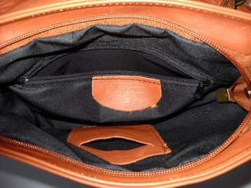 БОЛЬШАЯ ИТАЛЬЯНСКАЯ СУМКА VERA PELLE ВЕРБЛЮЖНОГО цвета С бахромой