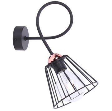 Elegancki KINKIET RETRO Lampa Ścienna Miedź LOFT