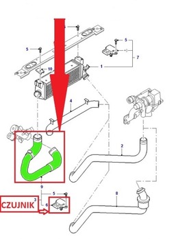 ШЛАНГ ИНТЕРКУЛЕРА FORD TRANSIT 2.4 1507243