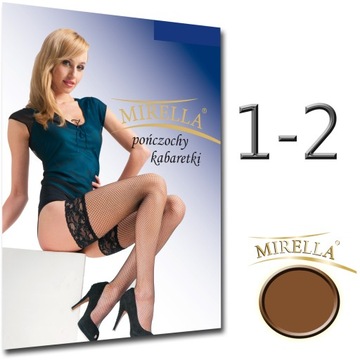 Чулки в сеточку MIRELLA 1/2 Bronzo