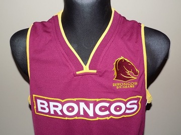 Мужская футболка для регби NRL Brisbane Broncos S новая