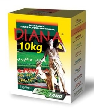 AgroLand NASIONA trawy TRAWA DIANA 10kg OZDOBNA PRZYDOMOWA do pobiegania