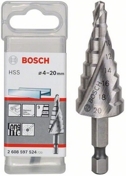 Bosch Wiertło do metalu stopniowe HSS 4-20mm