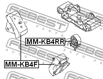 MITSUBISHI L200 KB4 05- ПОДУШКА РЕДУКТОРА КОРОБКИ КОРОБКИ ПЕРЕДАЧ